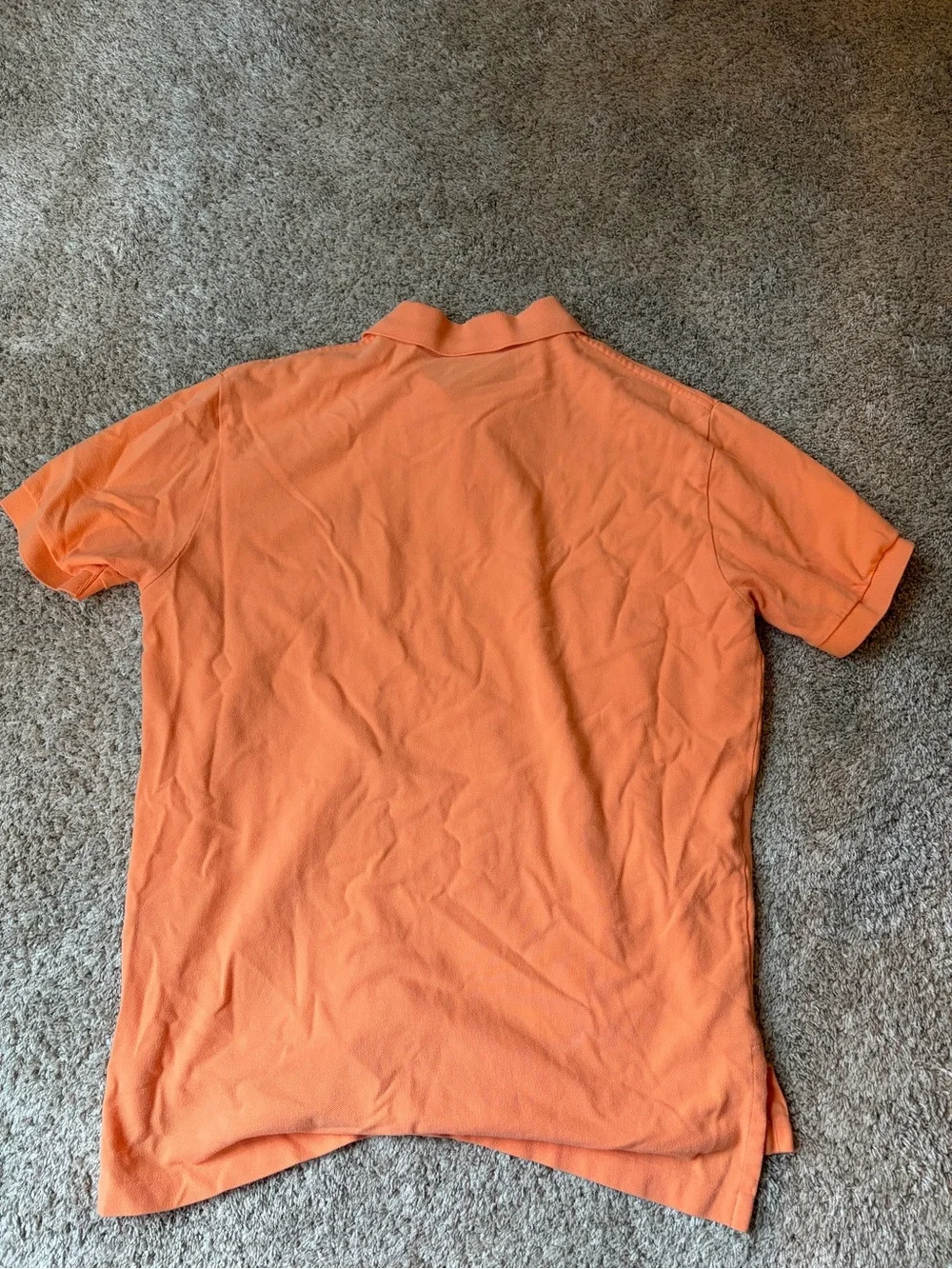 Polo by Ralph Lauren Orange Short-Sleeve Polo with Green Logo